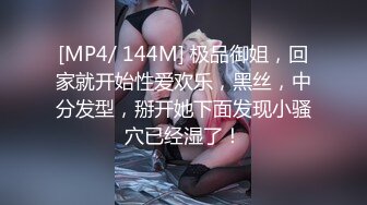 [MP4/ 144M] 极品御姐，回家就开始性爱欢乐，黑丝，中分发型，掰开她下面发现小骚穴已经湿了！