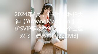 2024年4月，推特约炮私拍大神【YuWangManShen 】高价SVIP群收费900，两个空姐双飞，漂亮香艳[222MB]