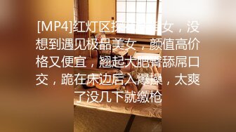 [MP4]红灯区探花站街女，没想到遇见极品美女，颜值高价格又便宜，翘起大肥臀舔屌口交，跪在床边后入爆操，太爽了没几下就缴枪