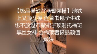 【极品稀缺??顶臀强摸】地铁上又顶又摸 连背书包学生妹也不放过??掀裙子顶射托福班黑丝女神 合作顶奢极品颜值嫩妹