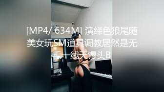 [MP4/ 634M] 演绎色狼尾随美女玩SM道具调教居然是无毛一线天馒头B