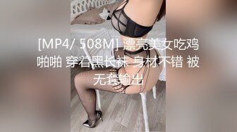 [MP4/ 508M] 漂亮美女吃鸡啪啪 穿着黑长袜 身材不错 被无套输出