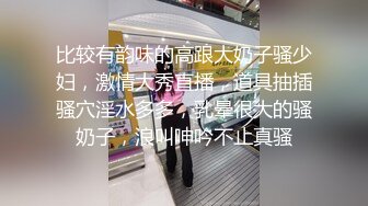 比较有韵味的高跟大奶子骚少妇，激情大秀直播，道具抽插骚穴淫水多多，乳晕很大的骚奶子，浪叫呻吟不止真骚